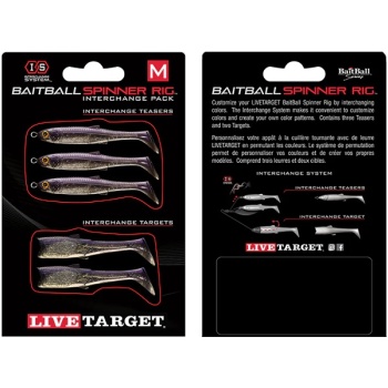 REZERVA SPINNERBAIT LIVE TARGET BAITBALL RIG SMALL 851 PURPLE PEARL/SILVER