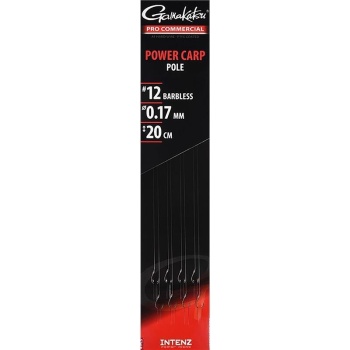 RIG GAMAKATSU POWER CARP POLE NR.14/0,17MM/20CM 8BUC/PL