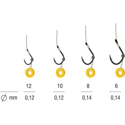 RIG METHOD FEEDER PE INEL SILICON KAMATSU ISEAMA FIR TEXTIL 5BUC 10CM, NR.12, 0.12MM