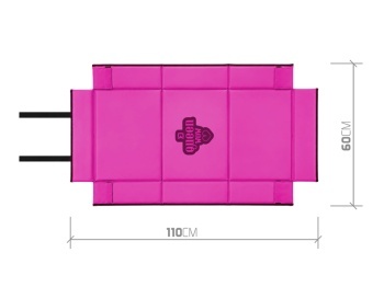SALTEA DE PRIMIRE CU LATERALE DELPHIN DUOMAT QUEEN WOW 90X40X10 CM - Img 5