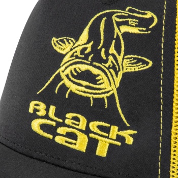 SAPCA BLACK CAT BACK AND YELLOW TRUCKER CAP - Img 3