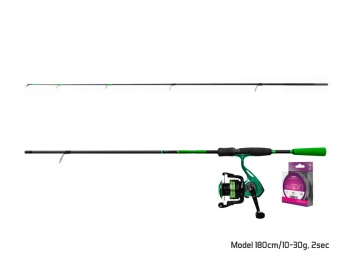 SET LANSETA DELPHIN WASABI 2.10M + MULINETA DELPHIN ELIXIR 2000 - Img 2