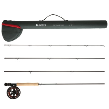 SET PESCUIT LA MUSCA GREYS CRUISE ROD. REEL & LINE COMBO 2.72M 5LINE 4PC/ 5/6 Reel / WF5F Line - Img 4