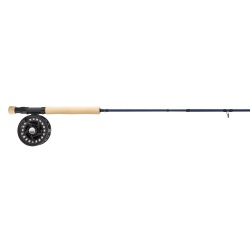 SET PESCUIT LA MUSCA SHAKESPEARE CARBON ROD, REEL, LINE, LEADER, FLYBOX & FLYS COMBO 8' 4PC / 7/8 WF8+85 (20LB NYLON BACKING)