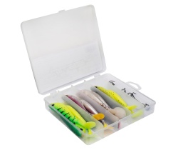 SET SHADURI BERKLEY PULSE SHAD BOX 11CM INCL JIGHEADS 12 / 4PS