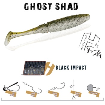 SHAD GHOST HERAKLES 7.5cm BLACK IMPACT
