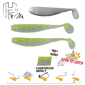 SHAD HERAKLES BENJO R 3.6 9cm Chartreuse Impact