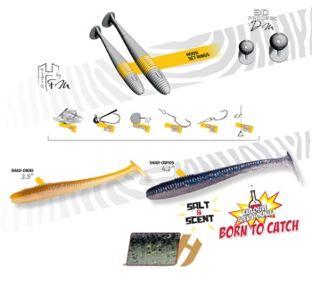 SHAD HERAKLES-OW70 2.75 7.0cm Clear Water