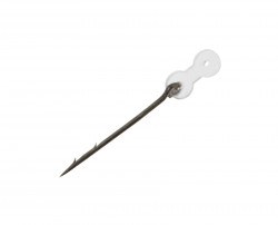 SPIN DE MOMEALĂ DELPHIN STINGER CU INEL DE SILICON / NEGRU / 12 BUC 5MM