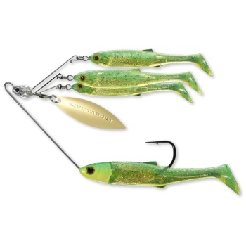 SPINNERBAIT LIVE TARGET BAITBALL RIG SMALL/7G 856 LIME CHART/GOLD