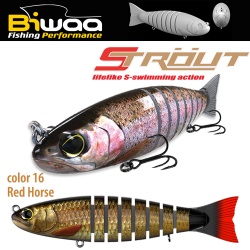 SWIMBAIT STROUT 5.5 14CM 29GR 16 REDHORSE