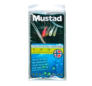 TAPARINA MUSTAD MULTI COLOUR SHRIMP NR.3 4BUC/PL