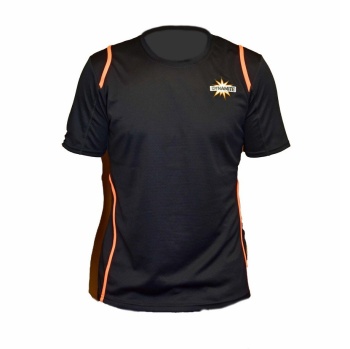 TRICOU MANECA SCURTA DYNAMITE BAITS NEGRU/PORTOCALIU (L)