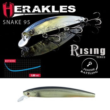VOBLER HERAKLES SNAKE 95F 9.5cm 8.8gr Smoke Gold