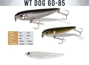 VOBLER HERAKLES WT-DOG 60 6cm 4gr Ghost Sarda Glow