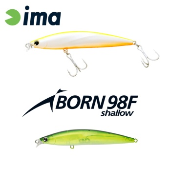 VOBLER IMA IBORN 98F SHALLOW 98MM 13GR 011 CITRUS CHART