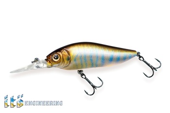 VOBLER MEGABASS DIVING FLAPSLAP 77mm 10.5gr FA STRIPED SHINER - Img 2