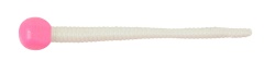 WORM BERKLEY POWERBAIT FLOATING MICE TAILS BUBBLEGUM / WHITE