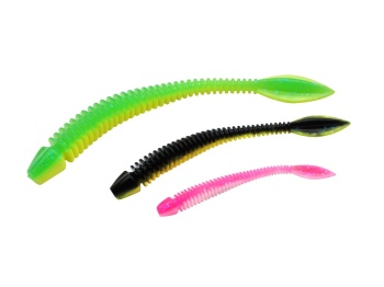 WORM BERKLEY POWERBAIT POWER FLAIL 50MM SALMON EGG RED / BLACK - Img 3