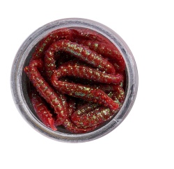 WORM BERKLEY POWERBAIT POWER HONEY WORM RED / SCALES