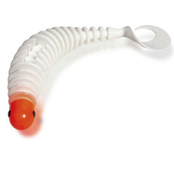 WORM BLACK CAT CURLY 24G 17CM RED HEAD