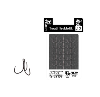 ANCORA TRIPLA JACKALL TIMON TROUTIN TREBLE BL 20P NR.12 20BUC/PL