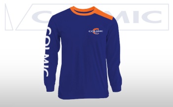 BLUZA CU MANECA LUNGA COLMIC ALBASTRU/ORANGE M