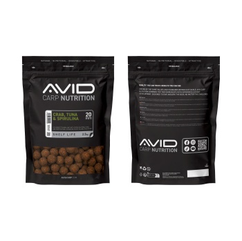 BOILIES AVID CARP CRAB TUNA & SPIRULINA 20MM 2.5KG - Img 7