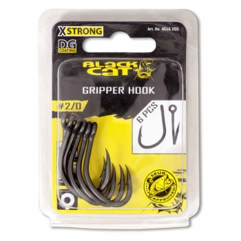 CARLIG BLACK CAT NO.3/0 GRIPPER HOOK DG COATING
