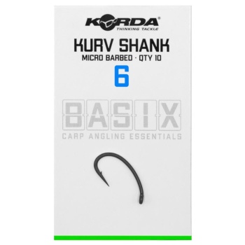 CARLIG KORDA BASIX KURV BARBED NR.6 10BUC/PL