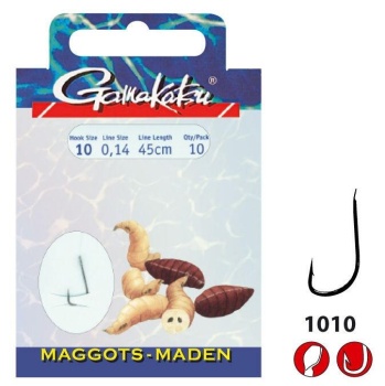 CARLIG LEGAT GAMAKATSU BOOKLET MAGGOTS 1010B NR.14/012MM/60CM 10BUC/PL