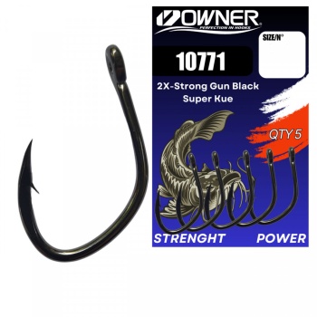 CARLIG OWNER 10771 2X-STRONG GUN BLACK SUPER KUE NO: 8/0 BUC/PAC 5