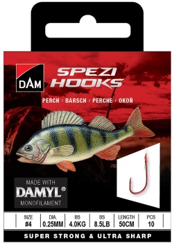CARLIGE LEGATE DAM SPEZI PERCH NR.10 0.18MM 2KG 50CM 10PCS