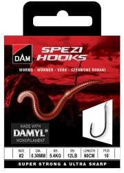 CARLIGE LEGATE DAM SPEZI WORMS NR.4 0.25MM 60CM 10BUC / PL