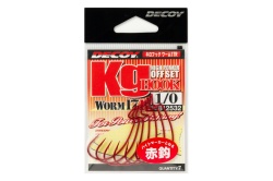 CARLIGE OFFSET DECOY WORM 17R KG NR.3/0 BLOOD RED 6BUC/PLIC