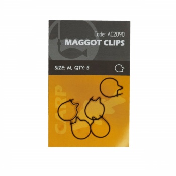 CLIP VIERMI ORANGE SIZE M MAGGOT CLIPS 5BUC - Img 3