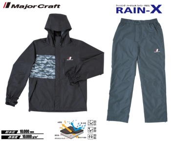 COSTUM PLOAIE MAJOR CRAFT RAIN-X L Black