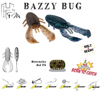 CREATURA HERAKLES BAZZY BUG 3.2 8cm Watermelon Red Flakes
