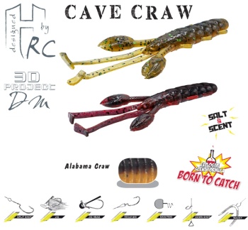 CREATURA HERAKLES CAVE CRAW 3.8 9.6cm Alabama Craw