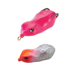 CREATURA TIEMCO VAJRA FROG FRG-60 6CM 17 READ HEAD/SILVER GLITTER