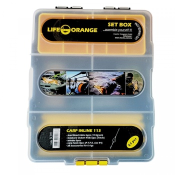 CUTIE CU ACCESORII CRAP ORANGE CARP INLINE 113 61PIESE