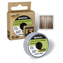 FIR CU CAMASA RADICAL WARYCARP LINK COATED 0.35MM/35LB 20M CAMOU OLIVE