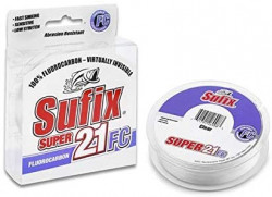 FIR FLUOROCARBON SUFIX SUPER 21 FLUOROCARBON 150M 0.23MM / 4.8KG / 10LB / CLEAR