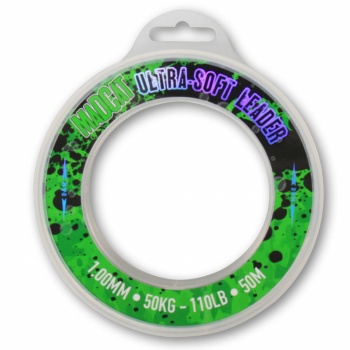 FIR INAINTAS MADCAT ULTRA-SOFT MONO LEADER 1.30MM 50M TRANSPARENT 75KG - Img 2