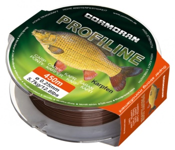 FIR MONOFILAMENT CORMORAN PROFILINE CARP 0.28MM 6.6KG 450M