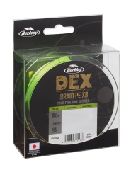 FIR TEXTIL BERKLEY DEX X8 PE CHARTREUSE 0.12MM 9.0KG 300M