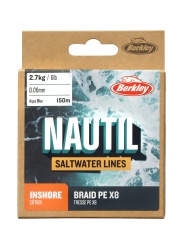 FIR TEXTIL BERKLEY NAUTIL BRAID X8 300M 0.14 AQUABLUE
