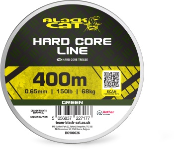 FIR TEXTIL BLACK CAT BC HARD CORE LINE GREEN 68KG 0.65MM 400M