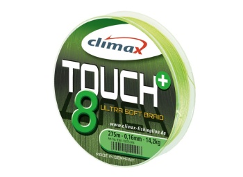 FIR TEXTIL CLIMAX TOUCH 8+ CHARTREUSE FLUO 135m 0.25mm 24.0kg