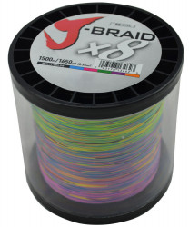 FIR TEXTIL DAIWA J-BRAID X8 MULTICOLOR 0.42MM / 1500M